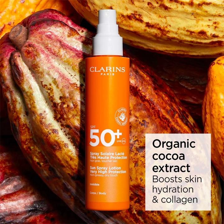 Actual product image Clarins Sun Lotion Spray (Sun lotion, SPF 50+, 150 ml, 203 g)