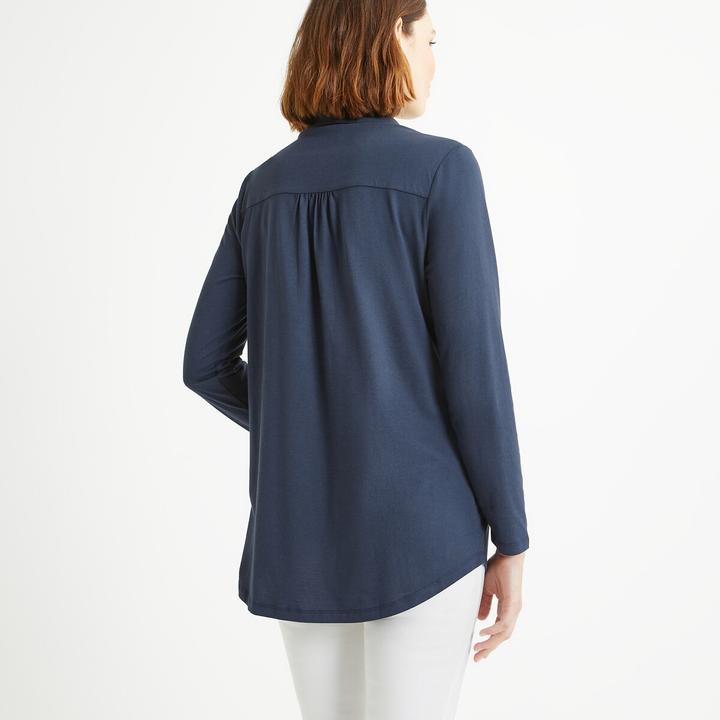 Produktbild Anne Weyburn Langärmeliges Blusenshirt mit Polokragen (36, 38)