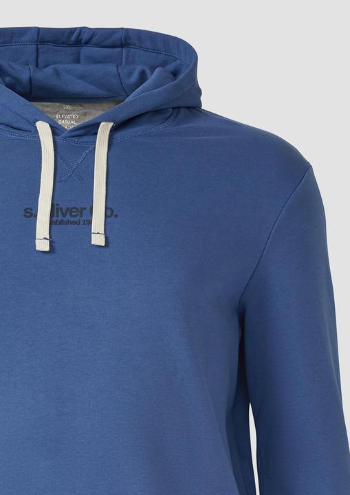 Produktbild s.Oliver Sweatshirt Kapuzenpullover aus Baumwollmix mit Label-Print (3XL)