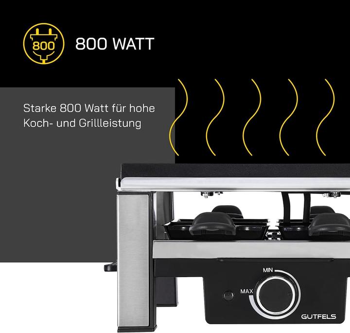 Productafbeelding Gutfels 4-pan RACLETTE 4010 Voor maximaal 4 personen Anti-aanbaklaag Omslagplaat S