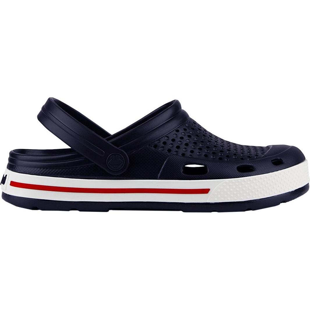 Coqui, Herren, Hausschuhe, Herren Clogs Lindo marineblau-weiss 6403-100-2132 41, Blau, (41)