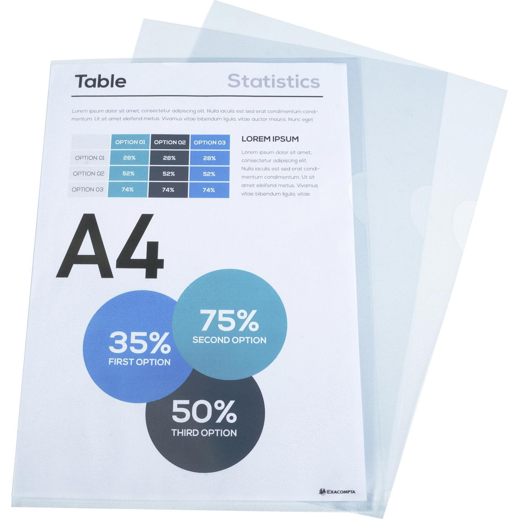 Thumbnail - Exacompta, Mappe, Hüllen und Taschen (A4, 50 x)