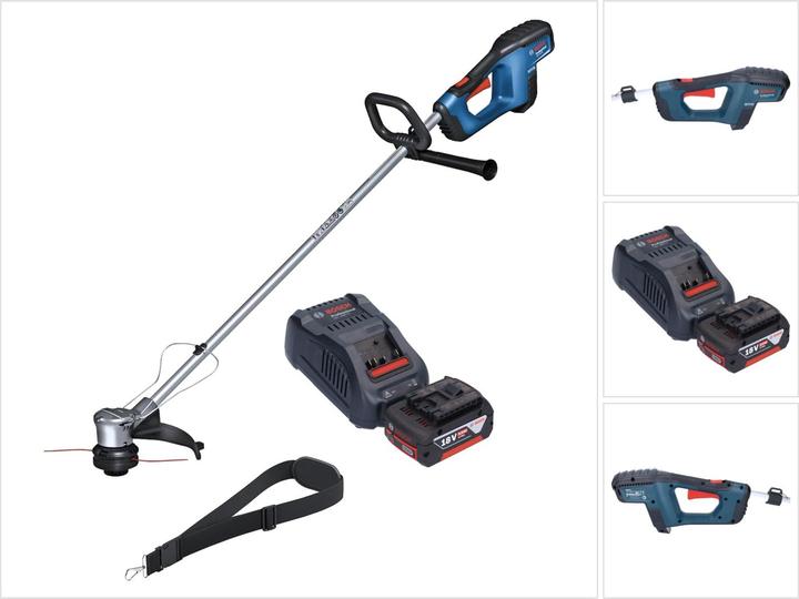 Produktbild Bosch Professional Bosch GRT 18V-33 Professional Akku Rasentrimmer 18 V 330 mm Brushless + 1x Akku 5,0 Ah + LadegerÃ¤t