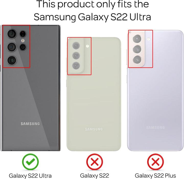 Produktbild Nalia Hartglas Hülle (Samsung Galaxy S22 Ultra)