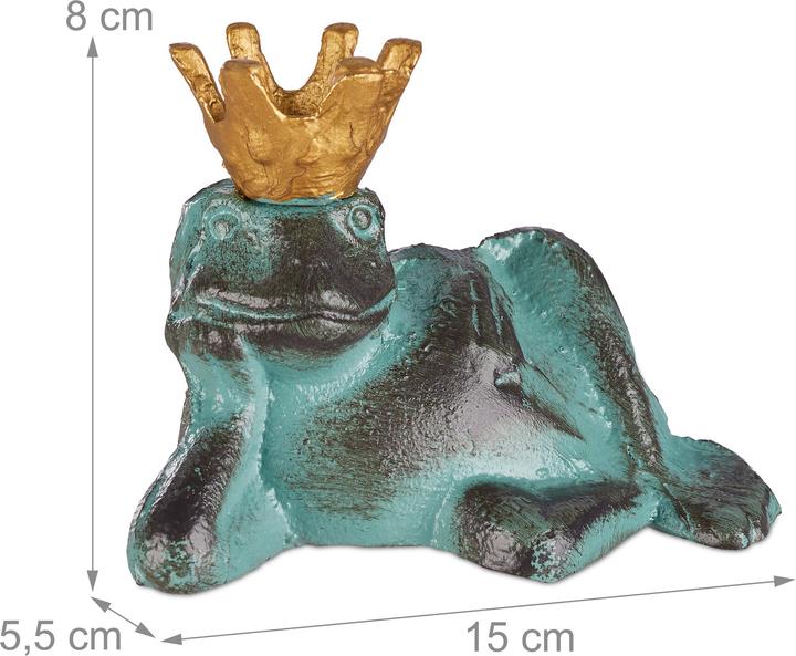 Produktbild Relaxdays Gartenfigur Froschkönig