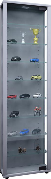 Actual product image VCM Collection stand display case wood glass Edana Maxi (33 x 18 x 115 cm)