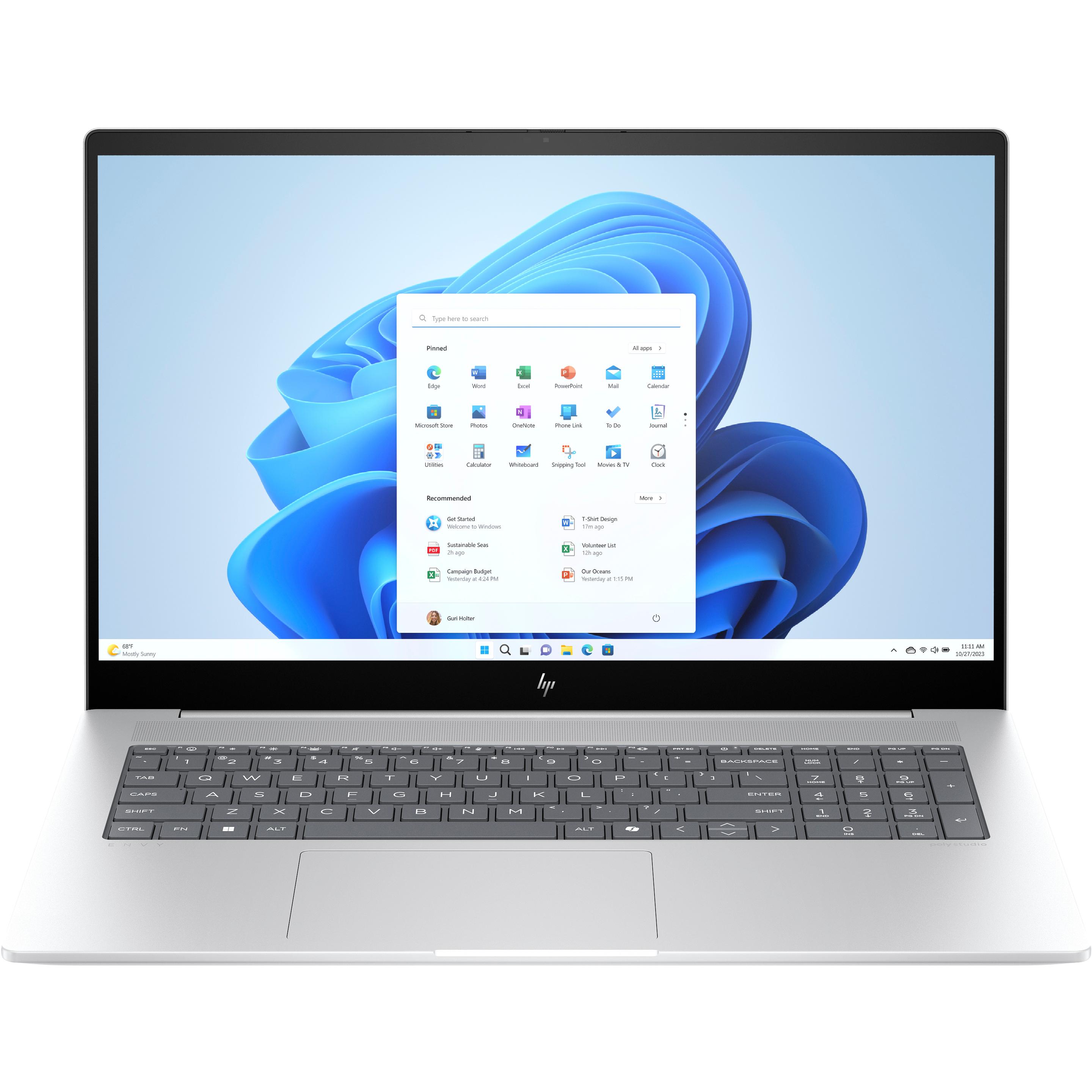 HP Envy 17-da0054ng (17.30", Intel Core Ultra 5 125H, 16 GB, 512 GB, DE), Notebook, Silber