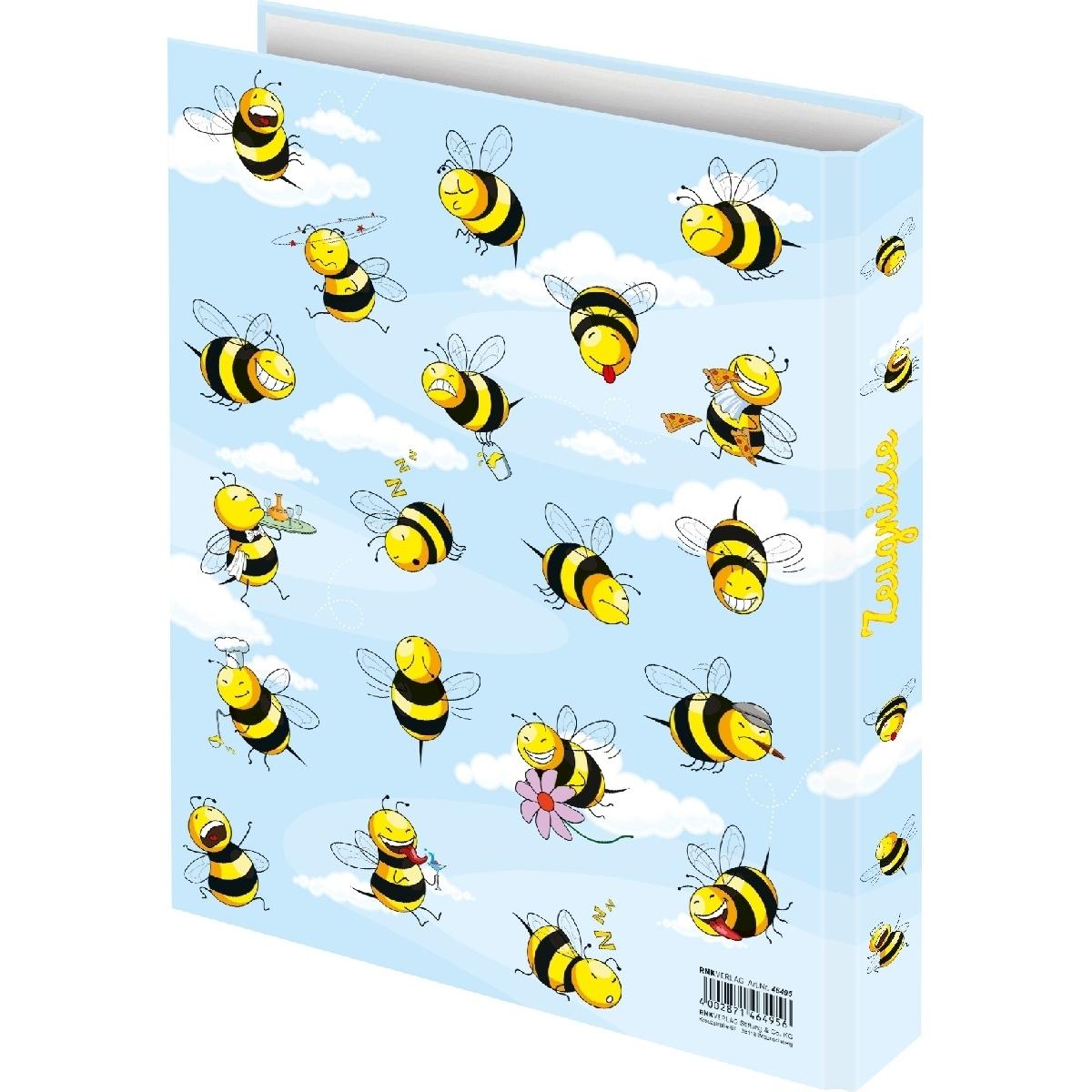 Thumbnail - Rnk, Ordner, Verlag Zeugnisringbuch "Crazy Bees", DIN A4 (A4, 250 mm, 1 x)