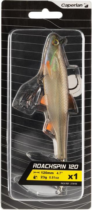 Immagine prodotto Caperlan Pesce da spinning con piume di gomma Roachspin 120 (12 cm)