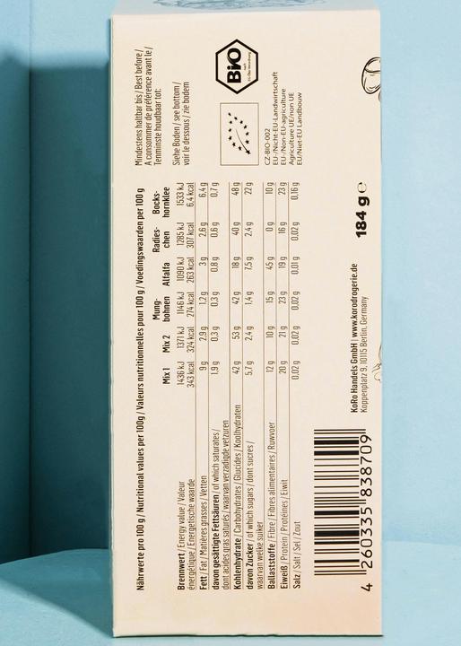 Produktbild KoRo Bio Sprossenbeutel