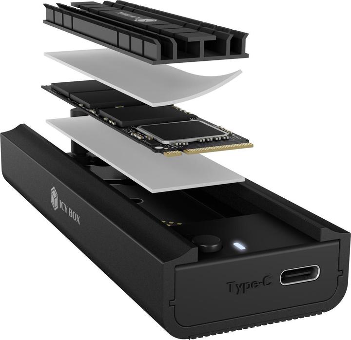 Actual product image Icy Box IB-180MC-C31 (M.2 2242, M.2 2260, M.2 2280)