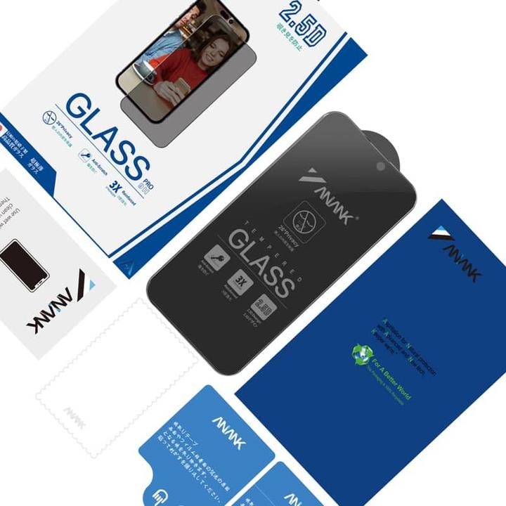 Produktbild Anank - 2.5D 5X Reinforced 180° Privacy Screen Protector - iPhone 17 - Clear (1 Stück, Apple iPhone 17)