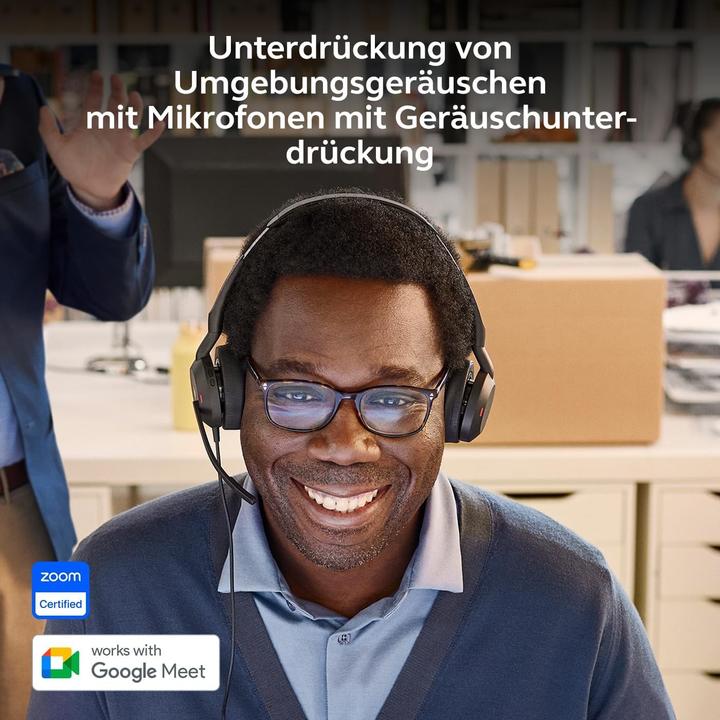 Productafbeelding Jabra Evolve2 50 (Bedraad, Draadloze, USB-C, Alcatel-Lucent, Avaya, Cisco, Google Ontmoeten, Microsoft Teams, Verenig, Zoom)