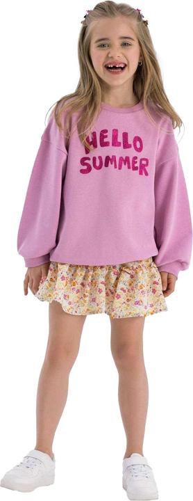 Produktbild Minoti Sweatshirt Mädchen Rundhalsausschnitt Fleece (110)