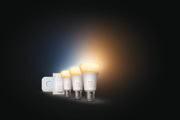 Immagine prodotto Philips Hue Set iniziale White Ambiance (E27, 11 W, 1100 lm, 3 x, F)