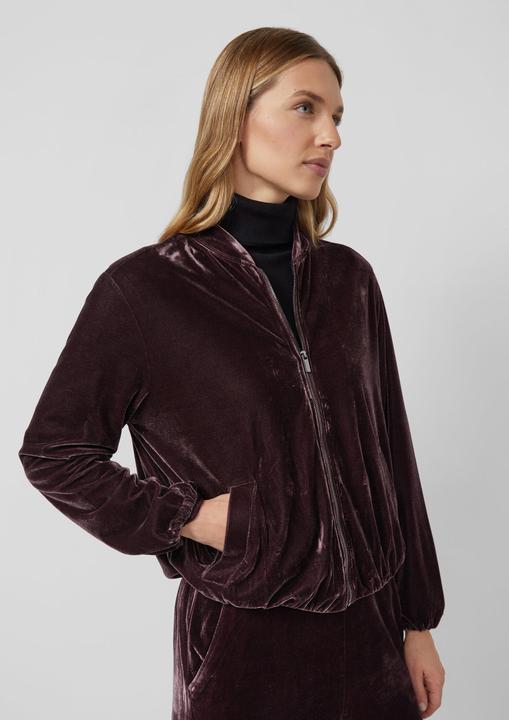Actual product image s.Oliver Indoor-Jacke Samtjacke mit Bomberkragen (48)