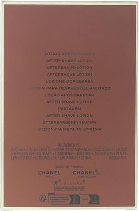 Immagine prodotto Chanel Allure Homme Dopobarba (Lozione dopobarba, 100 ml)