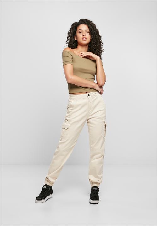 Produktbild Urban Classics Ladies Off Shoulder Rib Tee (XXL)