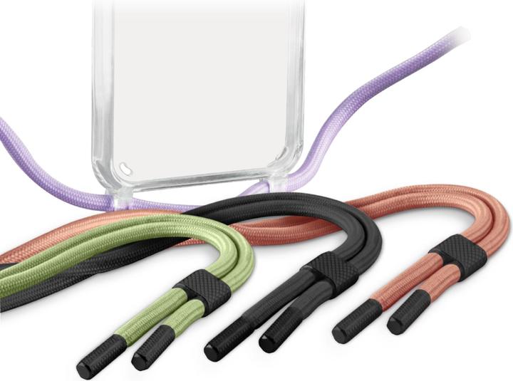 Actual product image SBS cover med halsrem til iPhone 12 / 12 Pro®. Gennemsigtig/blå (Apple iPhone 12, Apple iPhone 12 Pro)