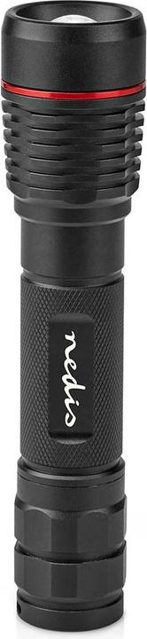 Immagine prodotto Nedis Torcia a LED, alloggiamento in metallo, IPX7, portata luminosa di 200 metri (3 cm, 1000 lm)