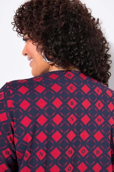 Produktbild Ulla Popken Shirt, grafischer Druck, Tunika-Ausschnitt, 3/4-Arm (42, 44)