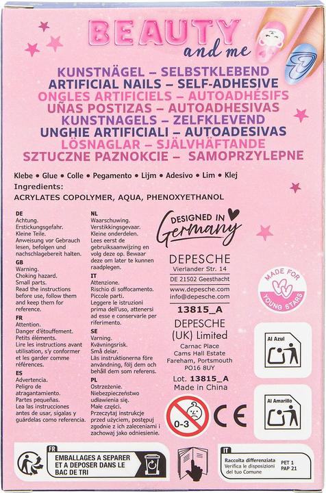 Productafbeelding Top Model TOPModel - Artificial Nails BEAUTY and ME - Pink and Purple
