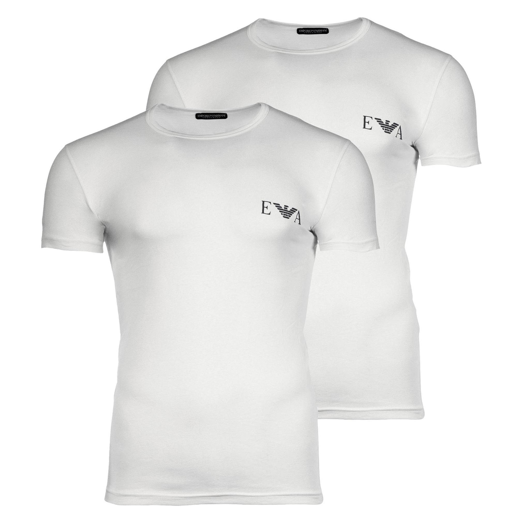 Emporio Armani, Herren, Shirts, Bold Monogram, Weiss, (L)