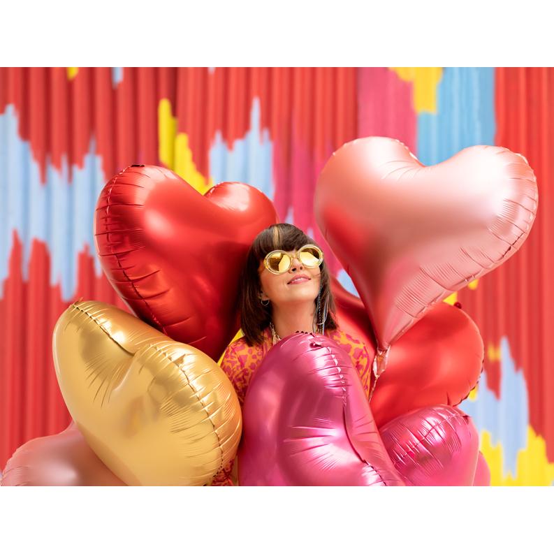 Thumbnail - Partydeco Ballon en alu - Coeur rouge - 75cm