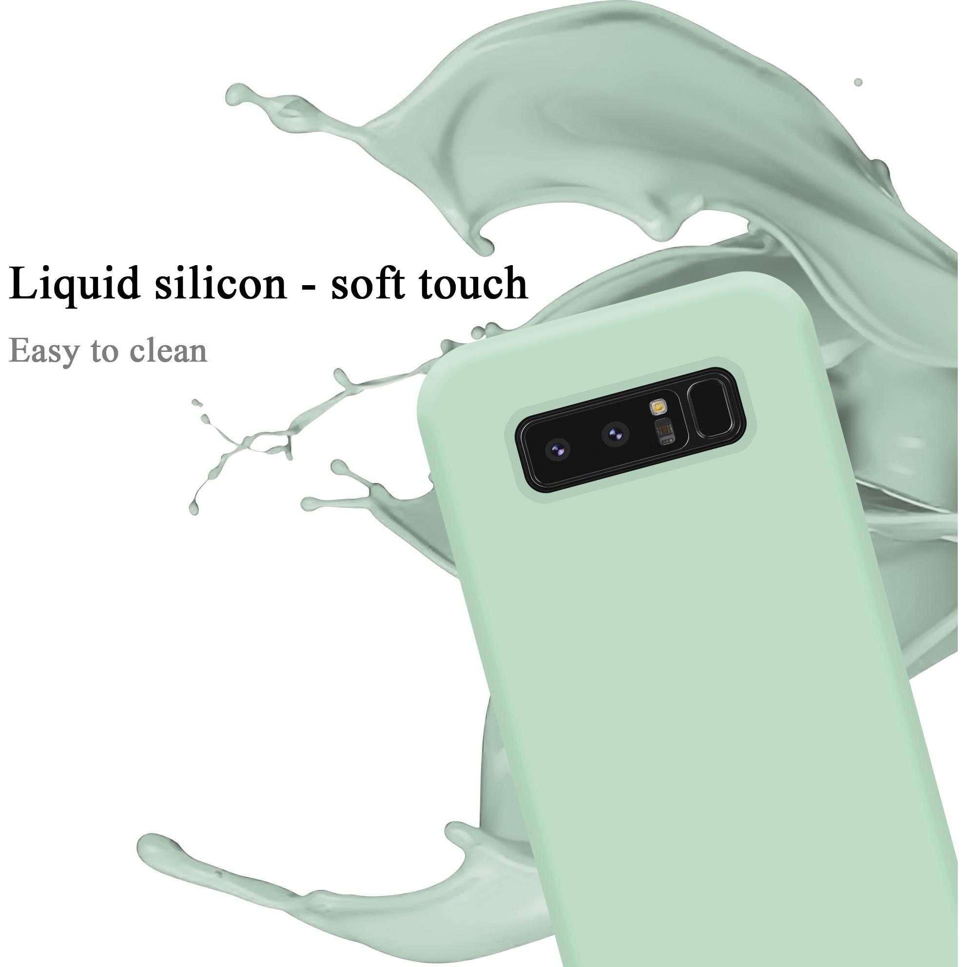 Thumbnail - Cadorabo TPU Liquid Silicone Case Cover (Samsung Galaxy Note 8), Smartphone Hülle, Grün
