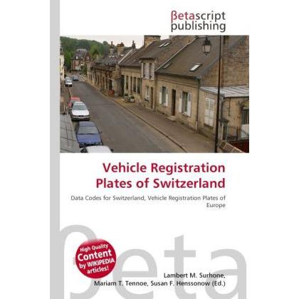 Vehicle Registration Plates of Switzerland, Ratgeber