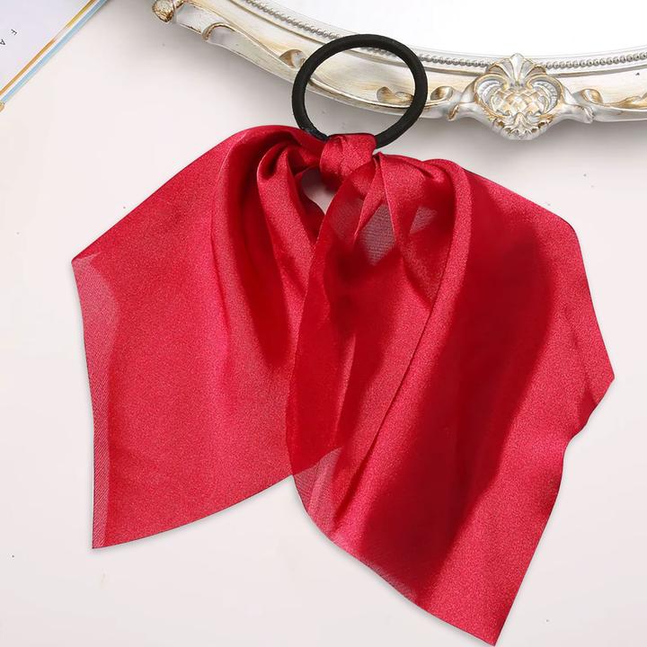 Immagine prodotto Avizar Satinband-Haargummi mit Schal (Elastico per capelli)