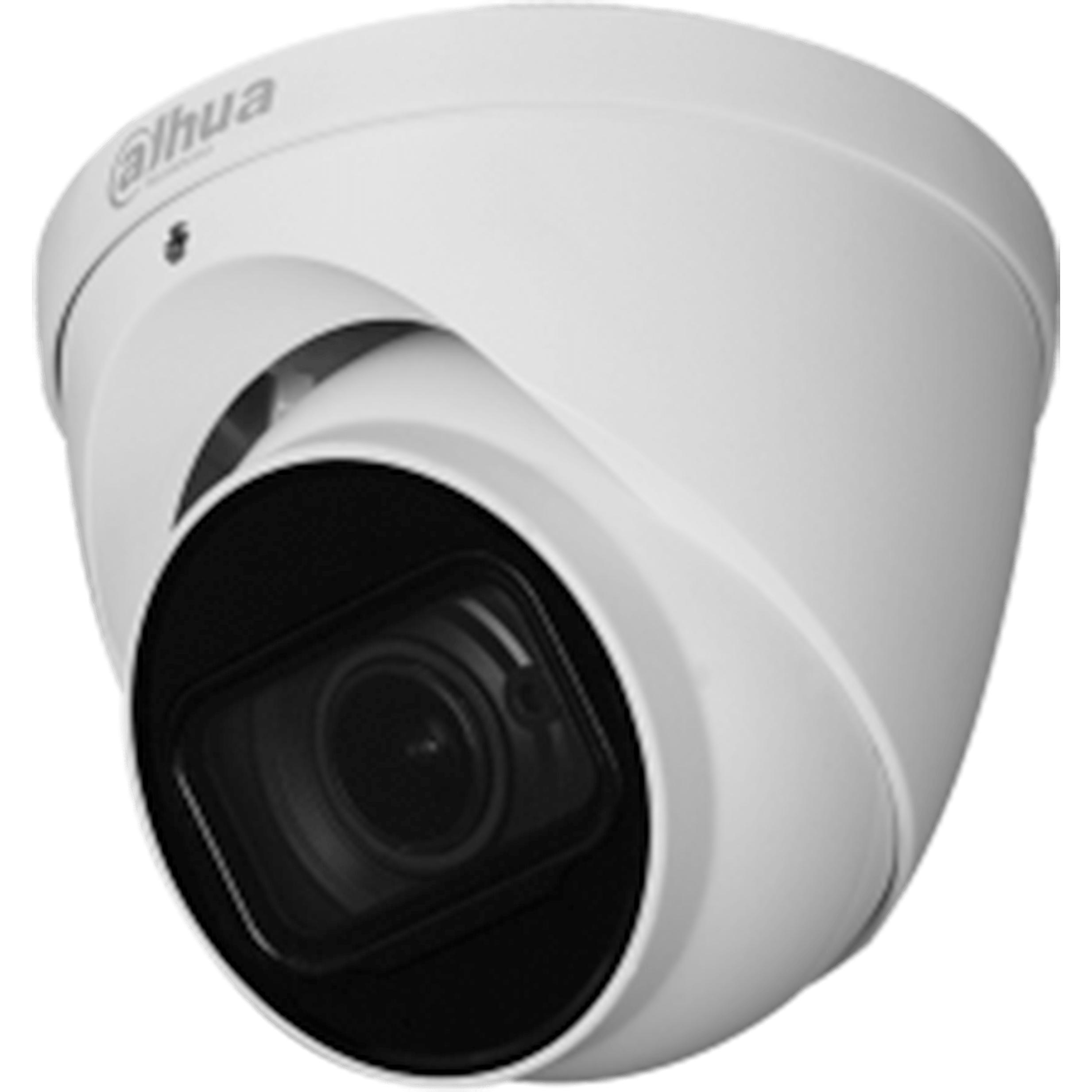 Dahua HAC-HDW1500T-ZA-2712-S2 (2880 x 1620 Pixels), Netzwerkkamera, Schwarz, Weiss