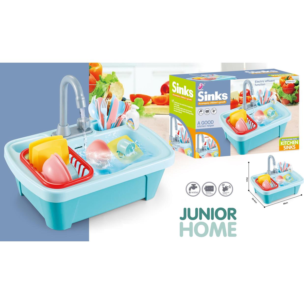 Thumbnail - Junior Home - Sink Play Set Electronic - (505163)
