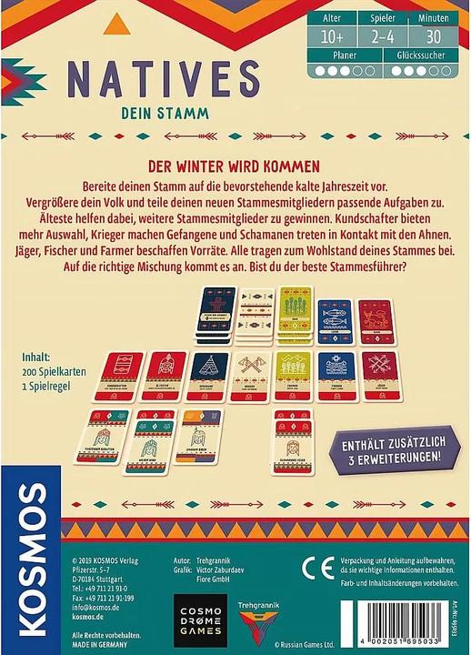 Produktbild Kosmos Natives (Deutsch, 2 - 4 Spieler)