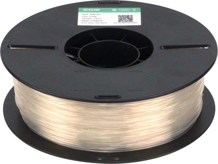 Produktbild eSUN Filament PEBA 90A Transparent 1.75 mm 1 kg (PEBA, 1000 g)