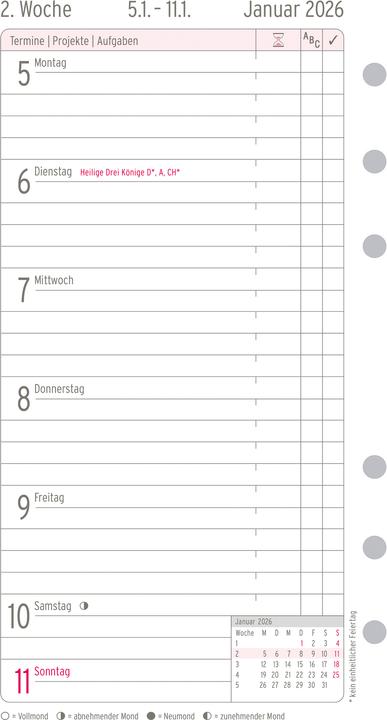 Nährwerte und Zutaten Chronoplan Wochenplan (Spezial, Deutsch)