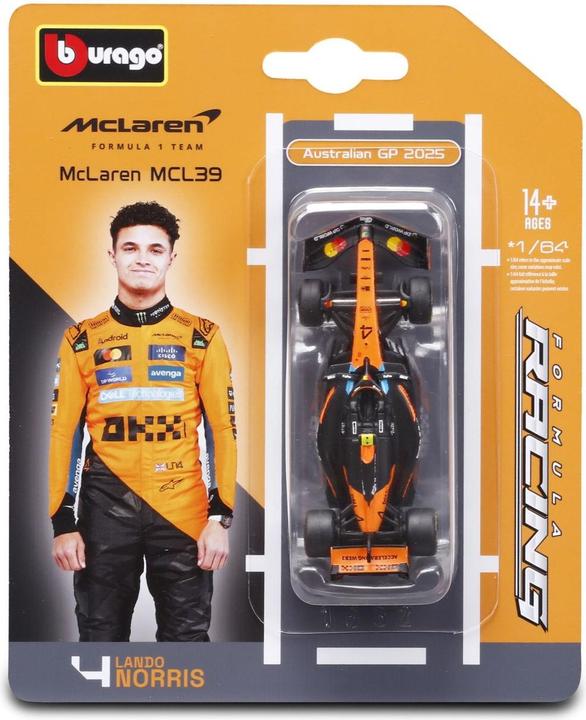Bburago McLaren F1 MCL39 1/64 Norris 2025