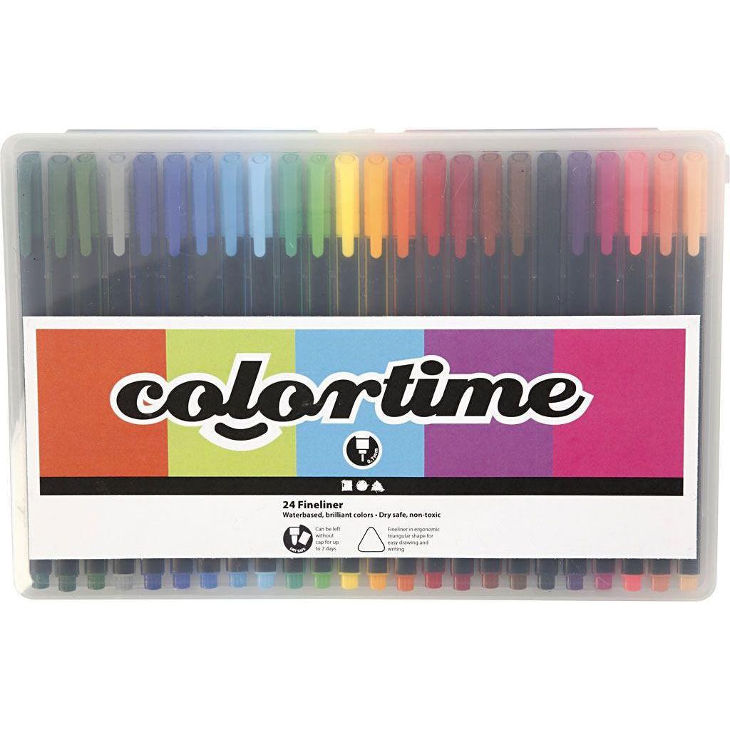 Thumbnail - Colortime, Schreibstifte, Fineliner (373649) (Mehrfarbig, 24 x)