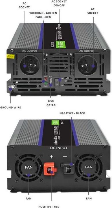 Produktbild Qoltec 51929 voltage conver. 6000 MS