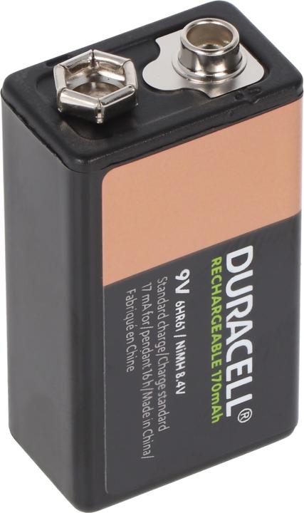 Image du produit Duracell Recharge Ultra (1 pcs, 9V Block, 170 mAh)