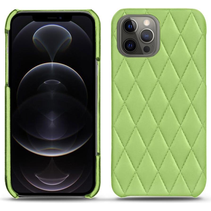 Noreve Lederschutzhülle (Apple iPhone 12 Pro), Smartphone Hülle, Grün