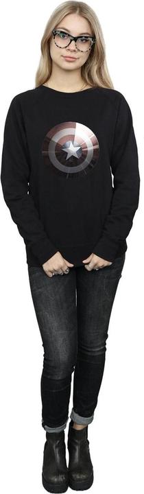 Immagine prodotto Felpa donna/donna Captain America Shield Shiny (M)