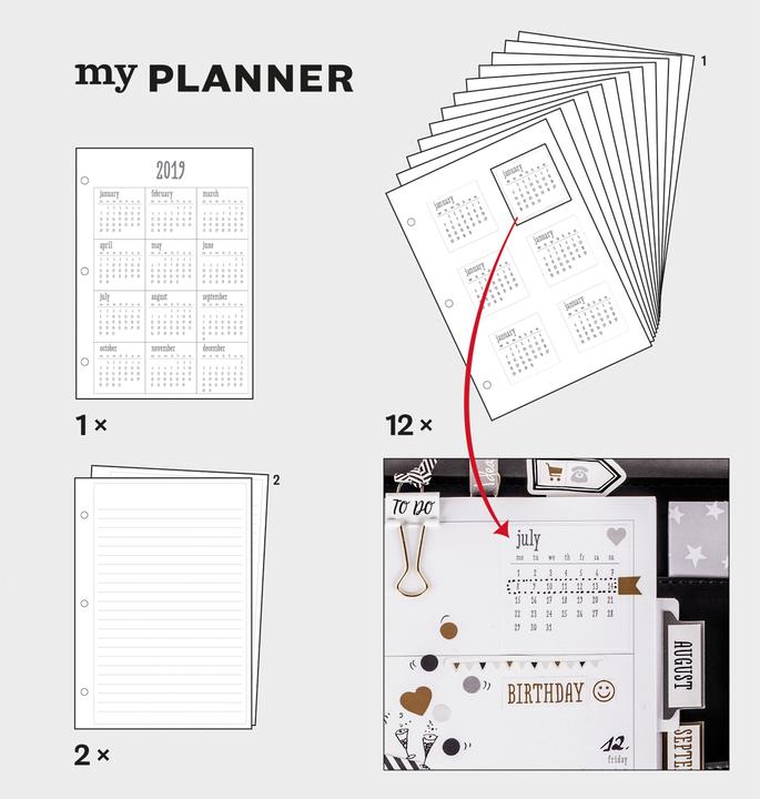 Produktbild Rayher my PLANNER Monats-/Wochenübersicht, DIN A5 (A5)
