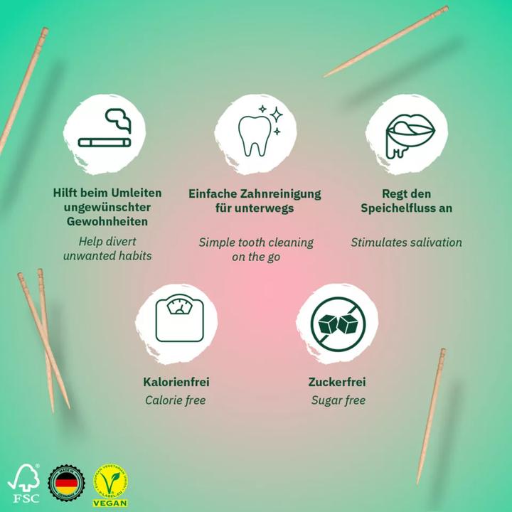 Actual product image Wunder Zahnstocher Toothpicks with flavour (100x)