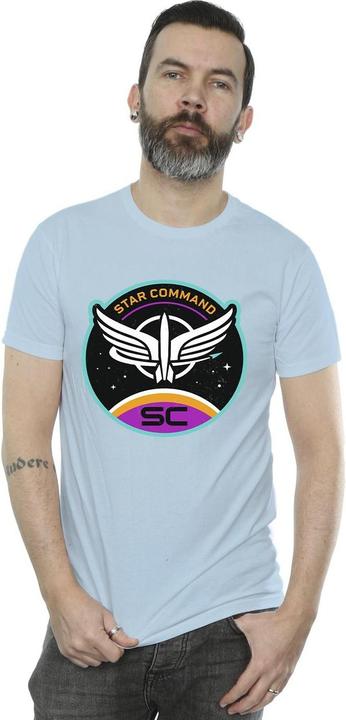 Actual product image Disney Mens Lightyear Star Command Circle T-Shirt (L)