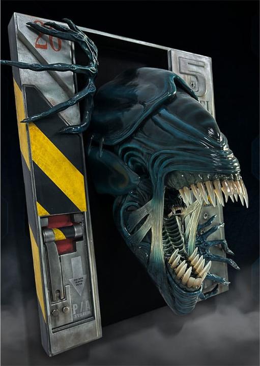 Image du produit Hollywood Collectibles Group Aliens sculpture murale 1/2 Alien Queen 51 x 41 x 25 cm