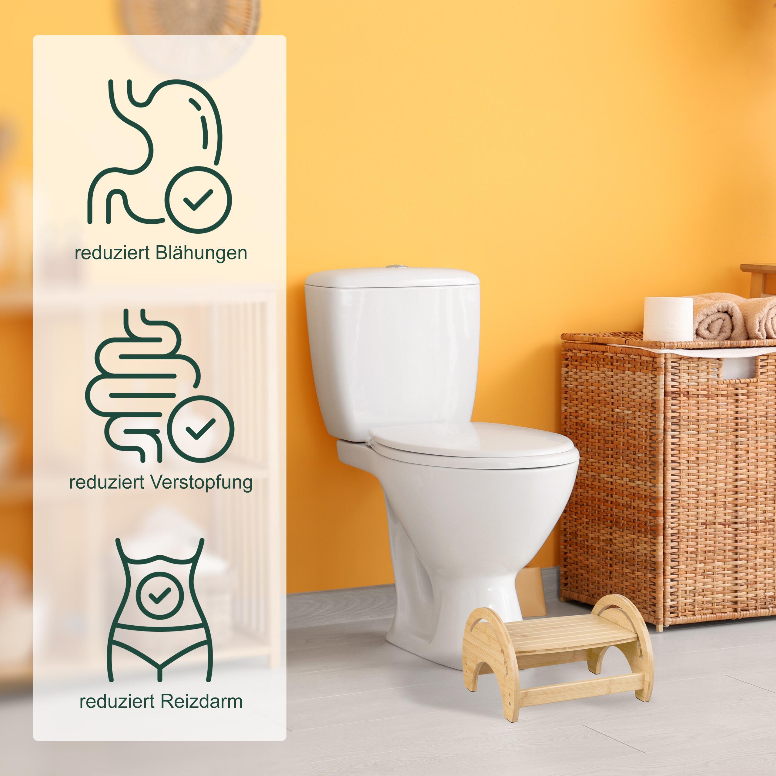 Thumbnail - Relaxdays, Hocker + Pouf, Toilettenhocker