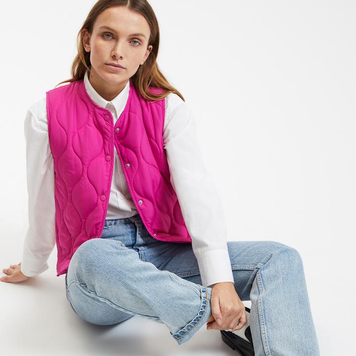 Actual product image La Redoute Collections Steppgilet mit Druckknöpfen (34)