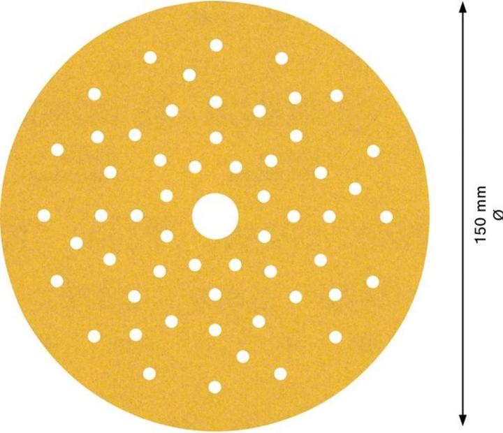 Actual product image Bosch Professional Zubehör EXPERT C470 Sandpaper multi-hole for random orbital sander, 150 mm, G 240, 5-pcs. (240)