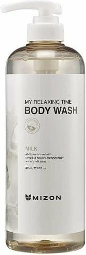 Produktbild Mizon Shower gel with milk protein Milk My Relaxing Time ( Body Wash) 800ml (800 ml)